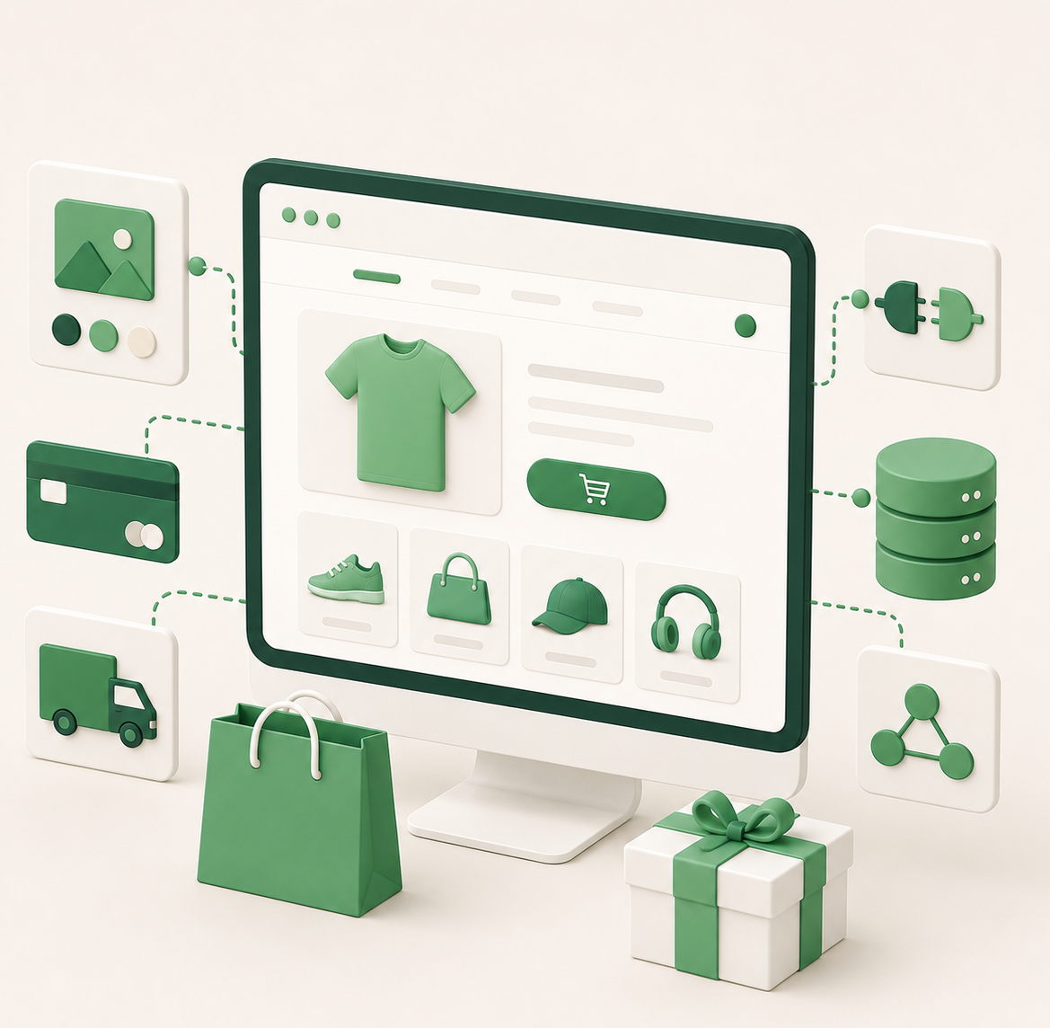 Design a napojení e-shopu